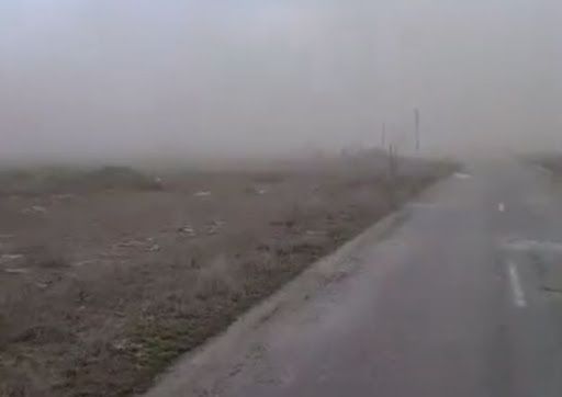 На распаханных землях заповедника в Херсонской области пронеслись песчаные бури. Видео
