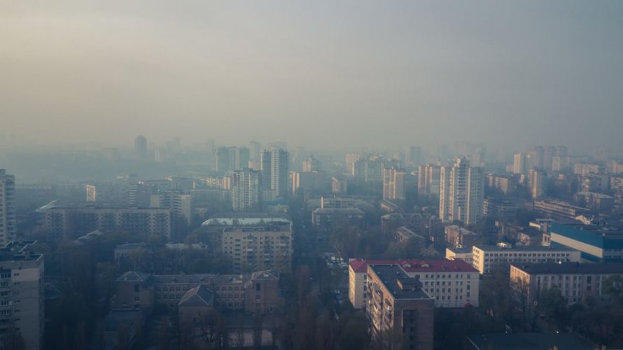 Air quality has sharply deteriorated to a dangerous level in Kyiv