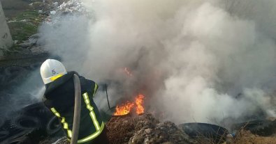 Фото – У Миколаєві горіло закинуте сміттєзвалище. Фото