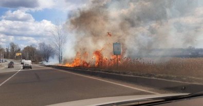 Фото – На Харківщині через підпал трави виникло 300 пожеж