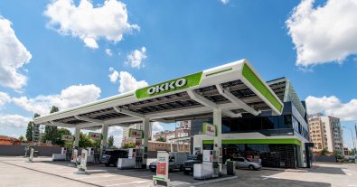Фото – OKKO открыла в Одессе АЗК с солнечными панелями вместо крыши