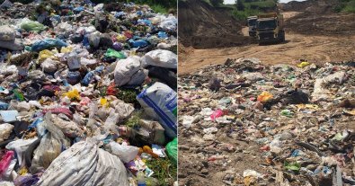Фото – Купи львівського сміття знову вивезли вночі в іншу область. Фото