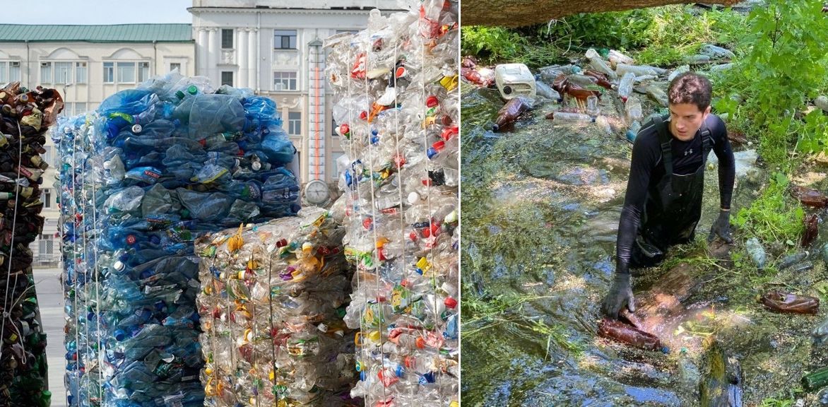 Фото – З річки на Харківщині волонтери дістали майже 50 тонн відходів