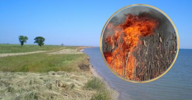 Фото – На Одещині скоїли підпал у національному парку "Тузлівські лимани"