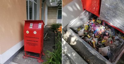 Фото – У місті на Київщині встановили контейнери для небезпечних відходів. Фото