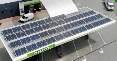 Фото – OKKO встановила дахові сонячні електростанції на 24 АЗК