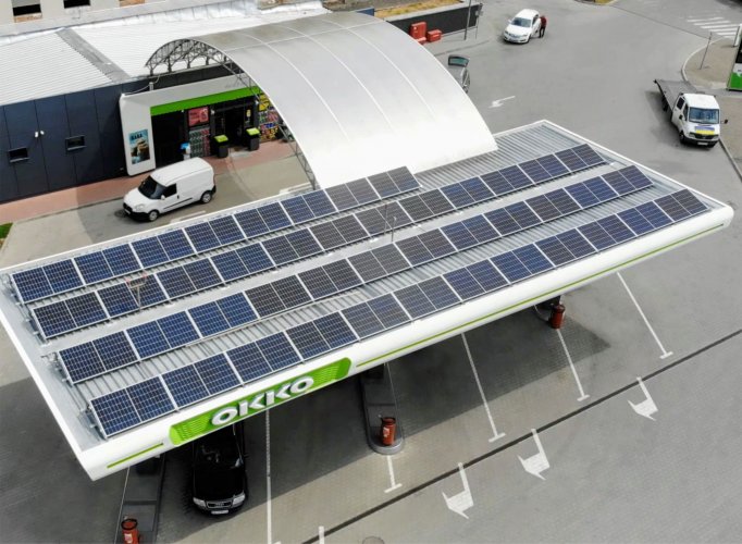 OKKO встановила дахові сонячні електростанції на 24 АЗК