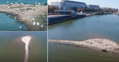 Фото – У Дніпрі посеред річки виник "острівець": екологи попередили про його небезпеку