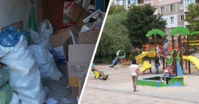 Фото – У Черкасах мешканці багатоповерхівки організували сортування сміття у під'їзді. Фото