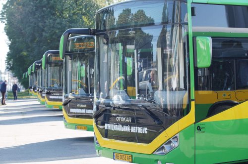 На маршрути Вінниці вийшли 10 нових екологічних автобусів Otocar