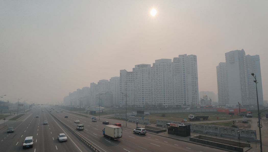 Photo – The level of air pollution remains high in Kyiv
