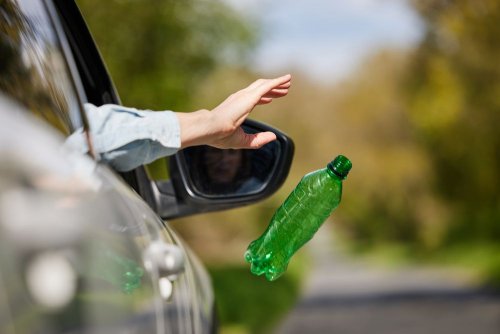 Near Lviv villagers caught a driver dumping garbage. Photo