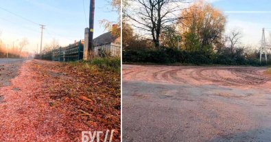 Фото – Жителі селища на Волині потерпають від снігопаду з відходів. Фото та відео