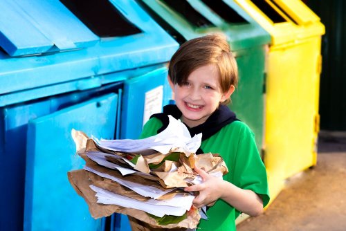 In Obukhiv, children were given an excursion to a waste sorting plant