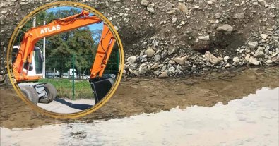 Фото – На Львівщині свавільник екскаватором видобував гравій із Сукелі