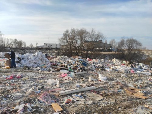 В Киеве развели огромную свалку возле озера. Фото