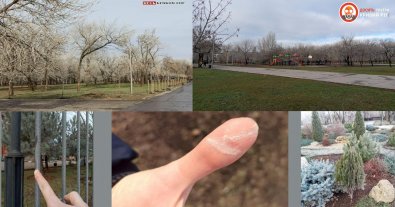 Фото – Вулиці Кривого Рогу вкрив білий осад: ошелешені місцеві жителі звернулися до прокуратури