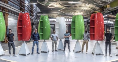 Фото – Flower Turbines решила проблему шума от ветрогенераторов в городе. Видео
