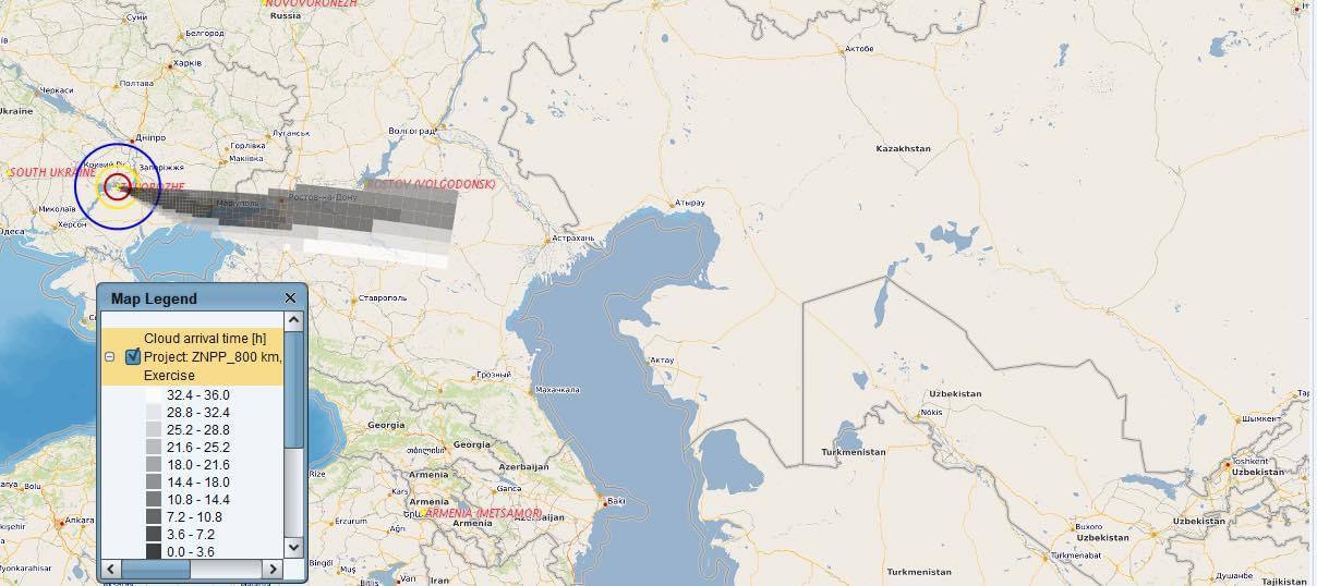 Українцям пояснили, куди пошириться ядерна хмара у випадку аварії на захопленій ЗАЕС