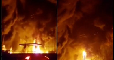 Фото – В Житомирской области оккупанты совершили авиаудары по двум нефтебазам. Видео