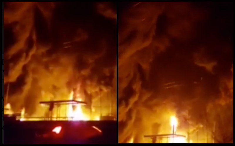 На Житомирщині окупанти здійснили авіаудари по двох нафтобазах. Відео