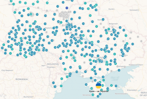 В Украине создана единая онлайн-карта радиационного фона