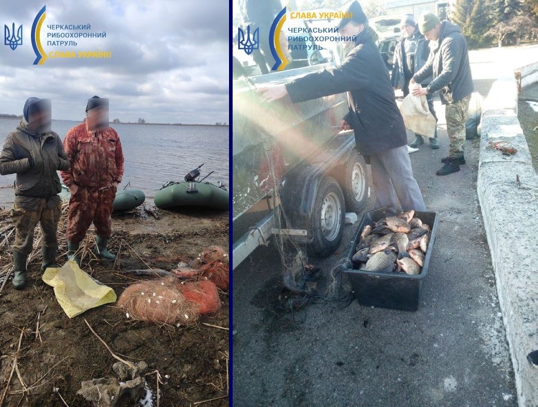 Фото – На Черкащині викрили браконьєрів і вилучили рибу на потреби тероборони. Фото