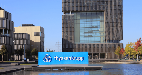 Germany's ThyssenKrupp has begun construction of a scrap metal processing plant