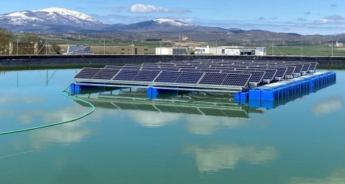 In Spain, presented a prototype of a floating solar power plant in the form of a trimaran