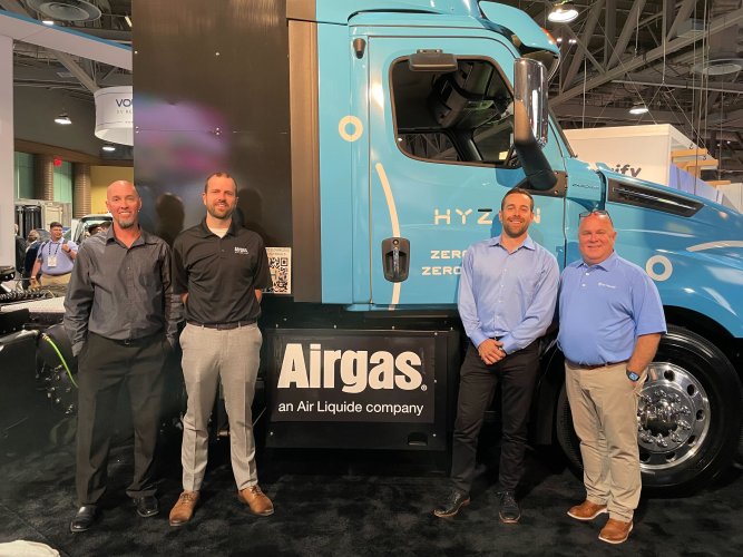 Airgas випробує "найпотужнішу" вантажівку Hyzon на водневому двигуні