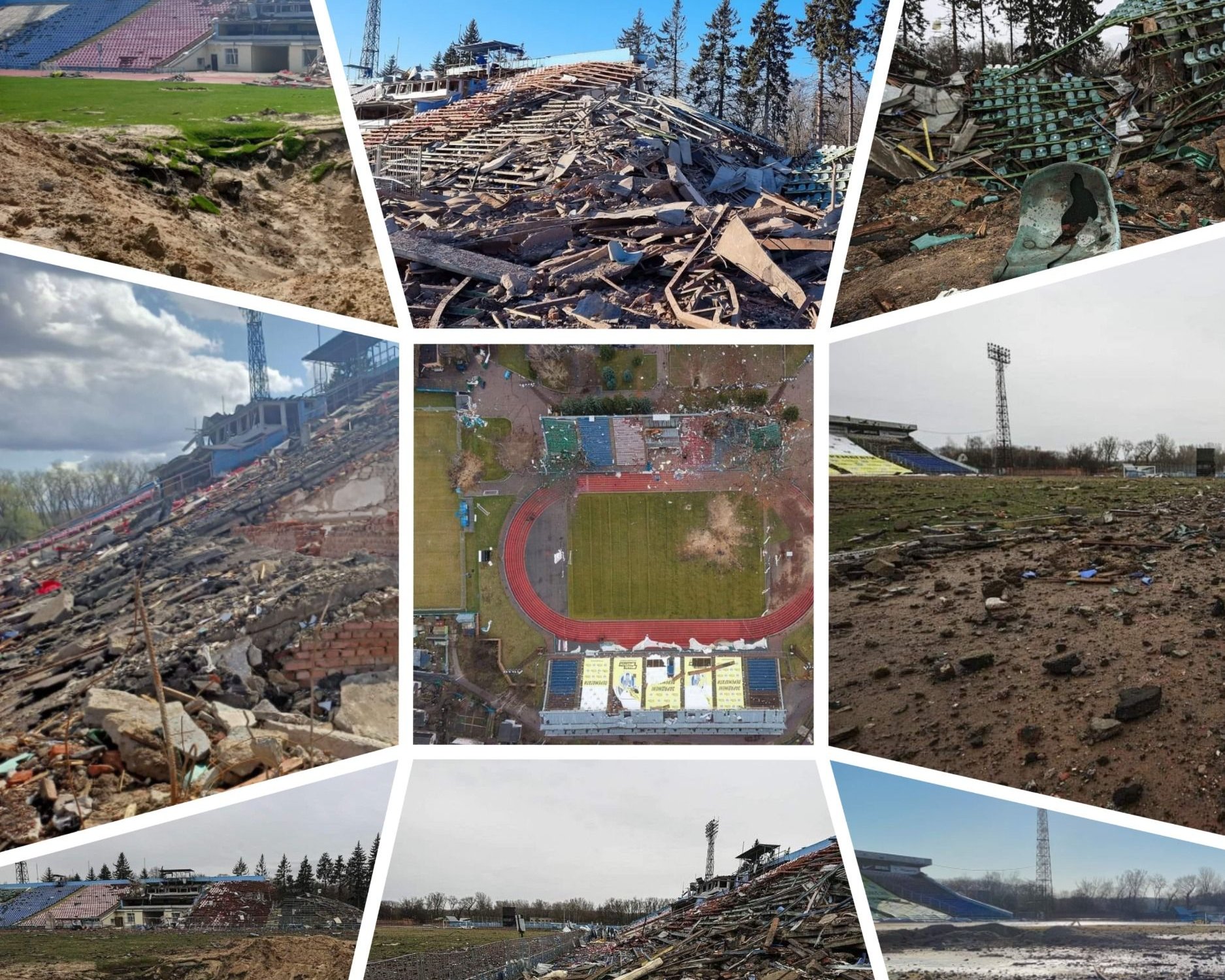 Photo – The bombing of the stadium in Chernihiv caused millions of damage to the environment - SEI