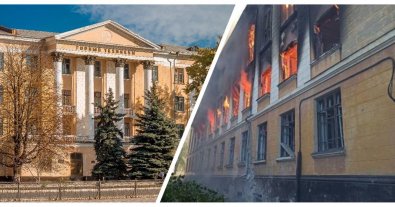 Фото – На Луганщині артобстріл коледжу в Лисичанську завдав шкоди на мільйони гривень