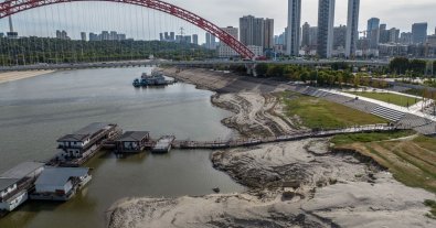 Фото – В Китае уровень воды в реке Янцзы достиг самого низкого показателя за 150 лет