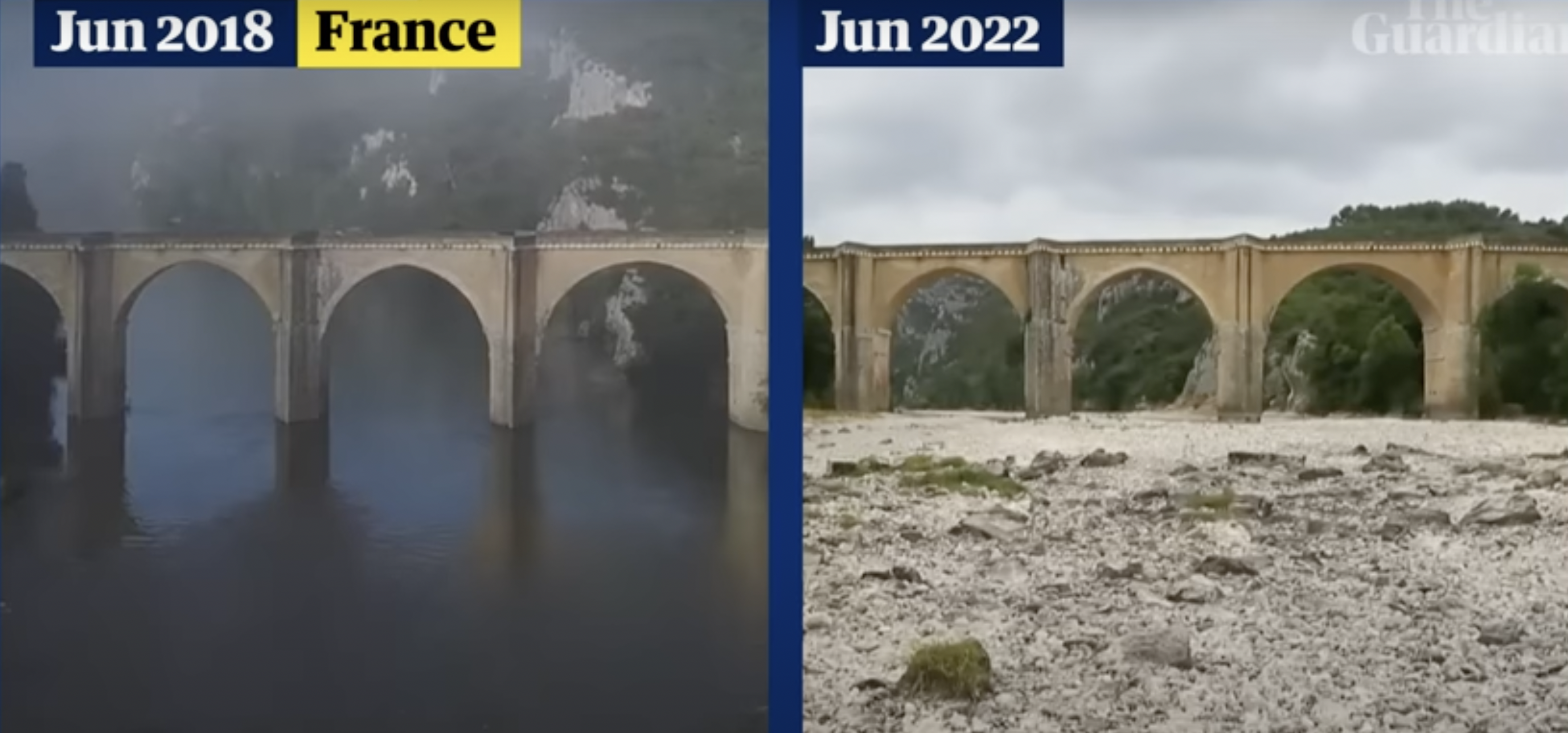Європейські річки висихають від найсильнішої за 500 років посухи