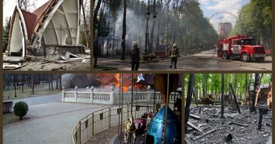 Фото – Названі мільярдні збитки від обстрілу парку Горького у Харкові