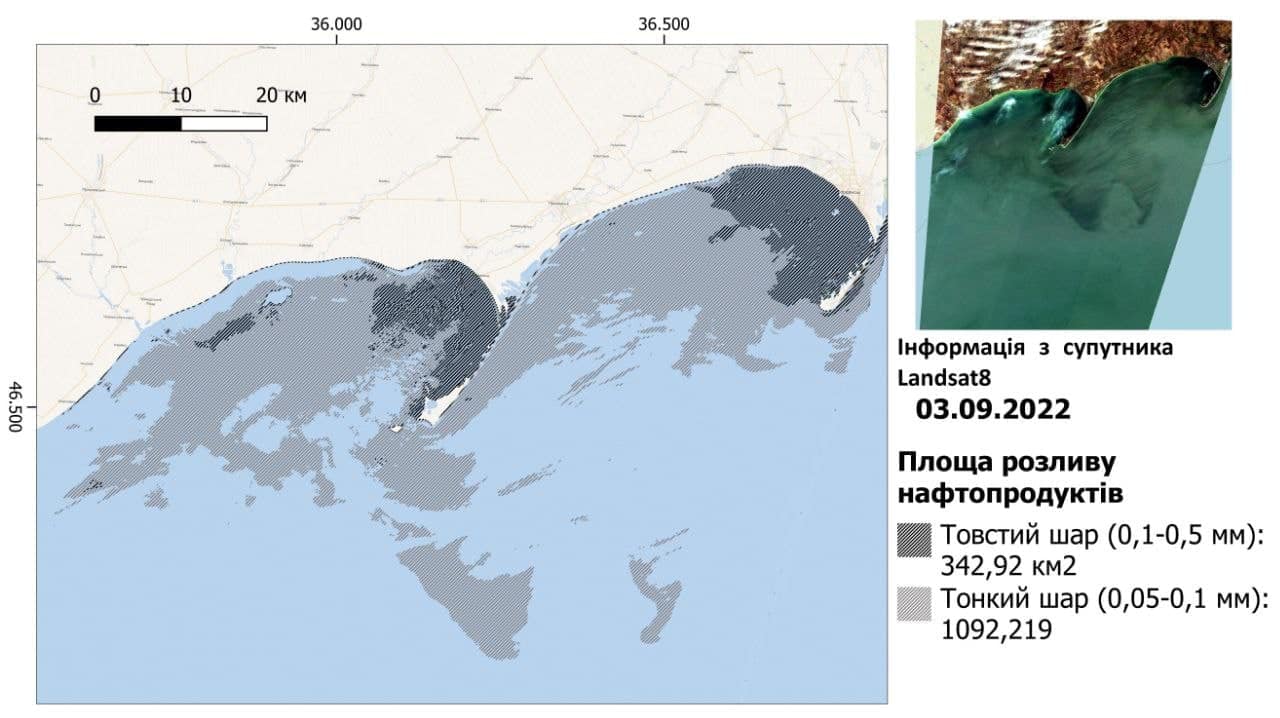 В Азовському морі стався масштабний розлив нафти: окупанти бездіють