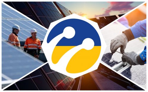 Lifecell installed solar panels at one of the base stations in southern Ukraine