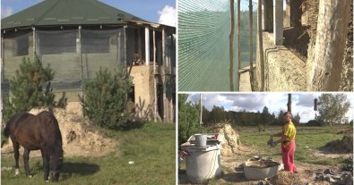 Photo – Volyn resident decided to build an eco-house from straw, clay and sand on his own. Photo