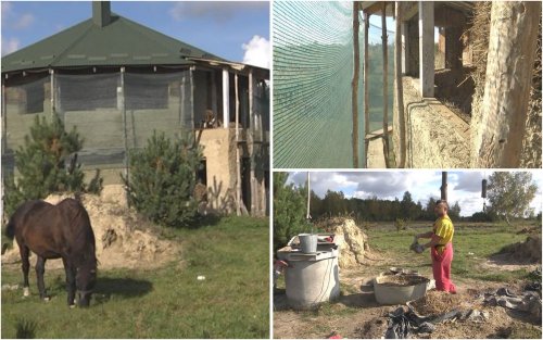 Volyn resident decided to build an eco-house from straw, clay and sand on his own. Photo