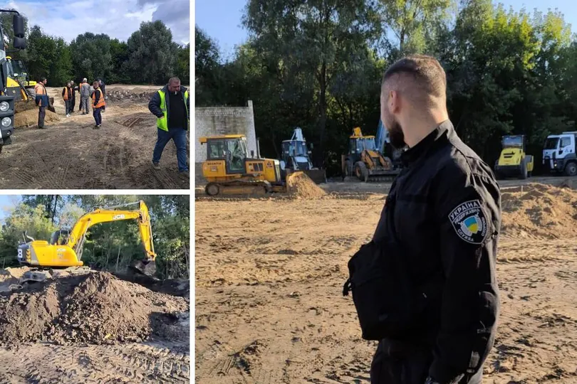 Фото – На Київщині біля дитячого майданчика підрядник "Великого будівництва" влаштував звалище – ЗМІ