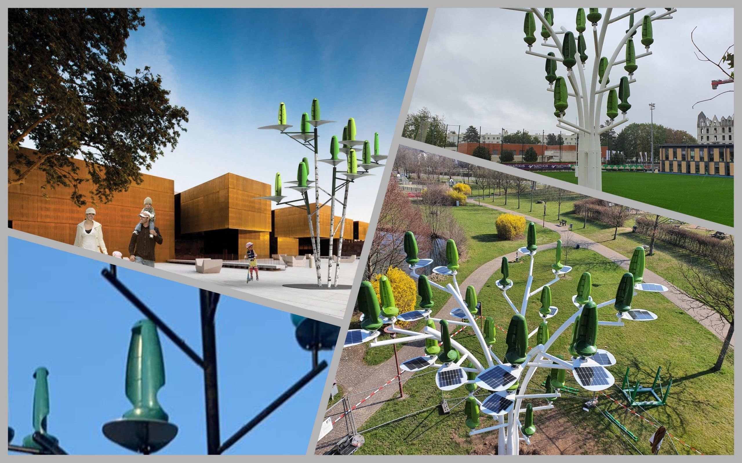 Photo – Wind-generating trees that can catch any wind are invented in France