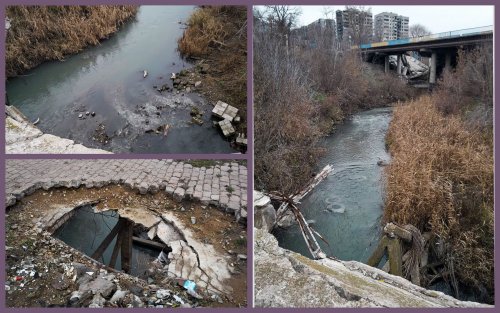 The Kalchyk River was turned into a stinking swamp in Mariupol