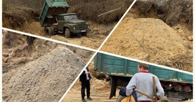 Photo – The head of the community caught sand thieves red-handed