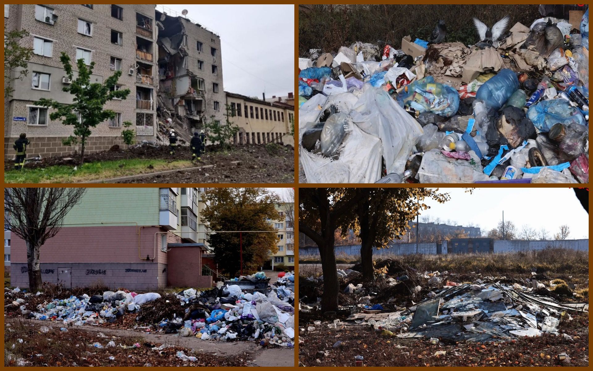 Фото – В Бахмуте уже больше месяца не вывозят мусор: город на грани гуманитарной катастрофы