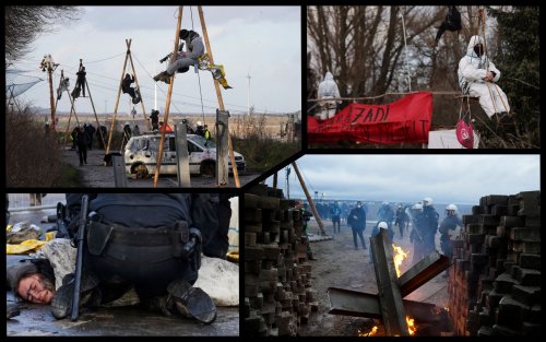 Germany to destroy an entire village in order to extract more coal. Photos of the protests
