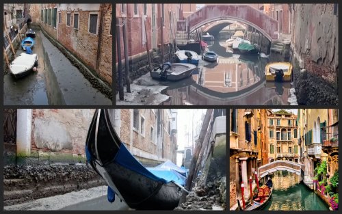 У Венеції пересохли канали та катастрофічно не вистачає води