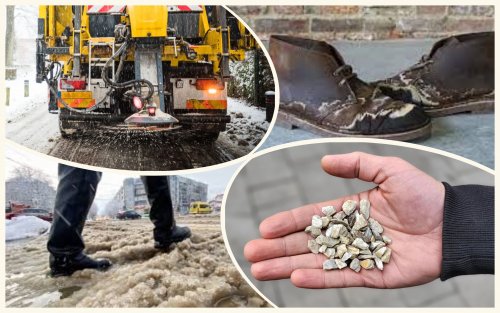 Mash from swamp and ice: the people of Kiev were told about eco-substitutes for salt to combat ice