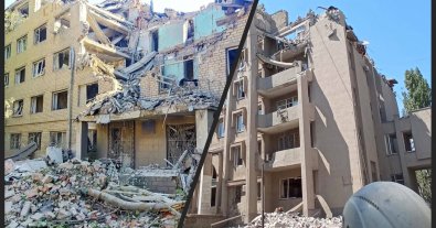 Фото – Обстріли Миколаївського національного університету завдали екозбитків на 1,5 млн грн