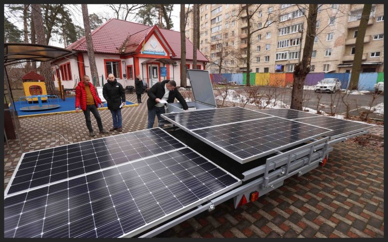 Irpin will receive mobile solar power plants for a school and a hospital