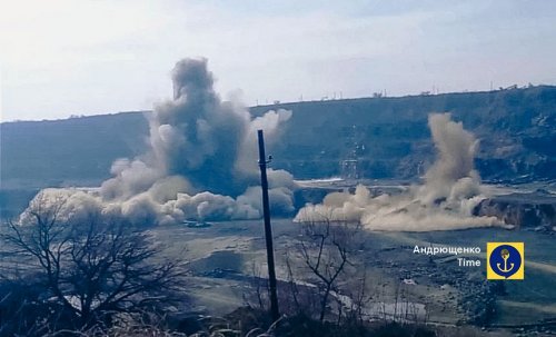 The occupiers began mining granite near Mariupol